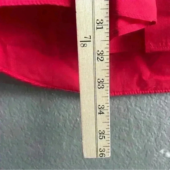 Damante Dress Shirt Red Collar Vintage Size L 16 Mens - Picture 5 of 6